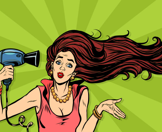 कम घने बाल hair image
